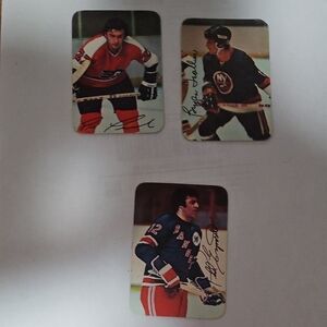 Vintage Hockey Player Coasters Set